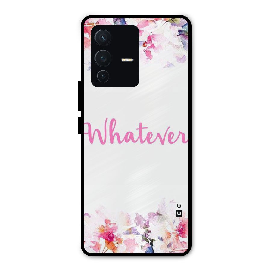 Flower Whatever Metal Back Case for Vivo V23 Pro
