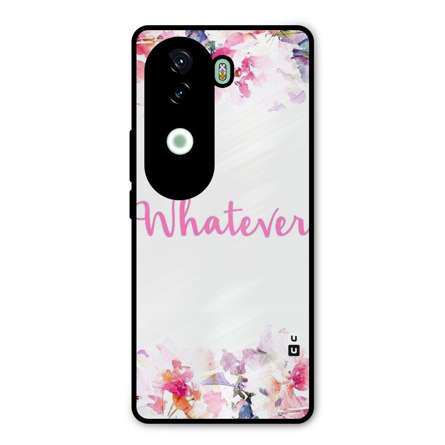 Flower Whatever Metal Back Case for Vivo V40e