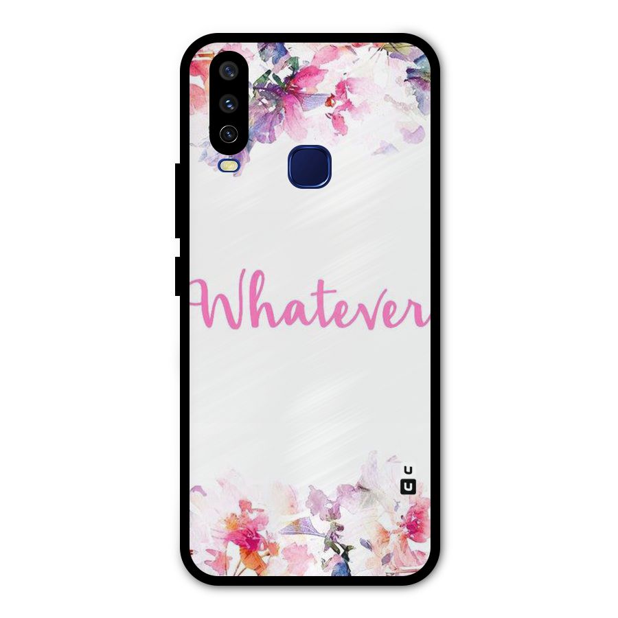 Flower Whatever Metal Back Case for Vivo Y15