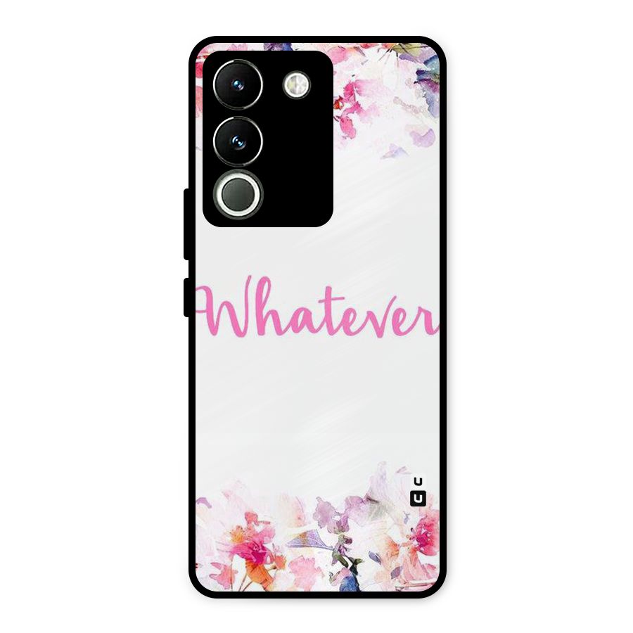Flower Whatever Metal Back Case for Vivo Y200