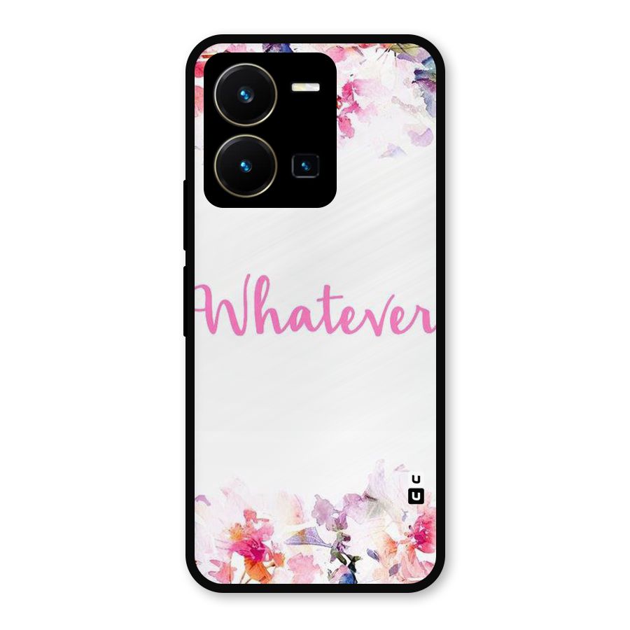 Flower Whatever Metal Back Case for Vivo Y35