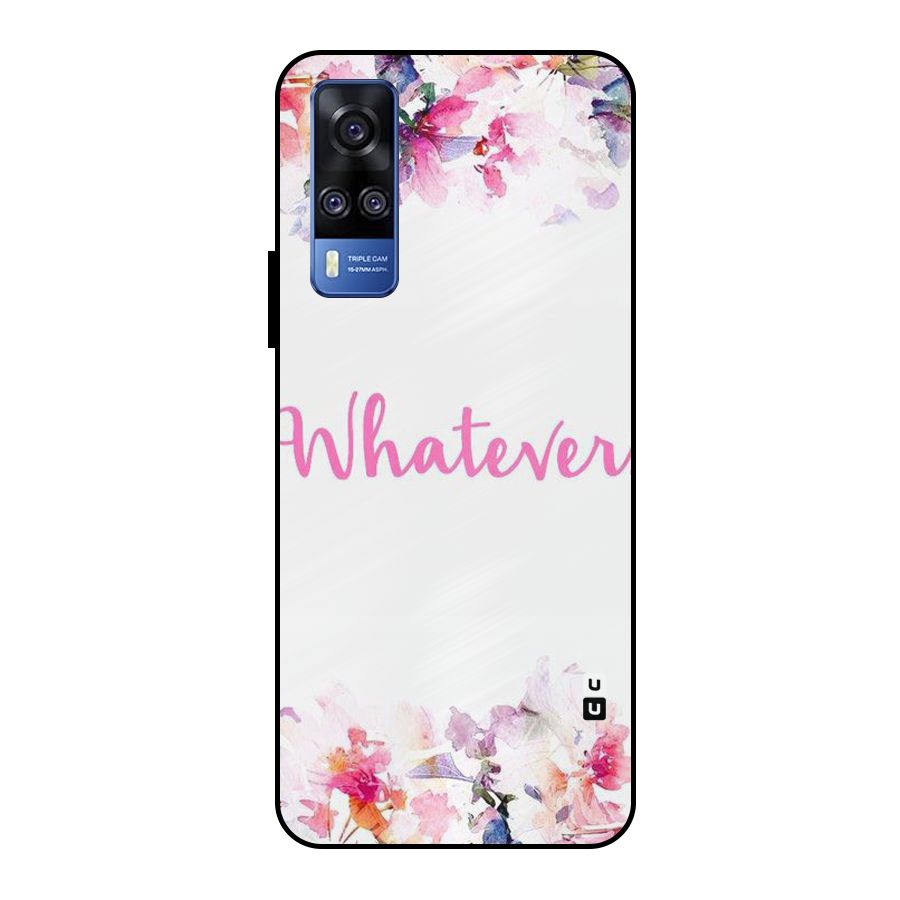 Flower Whatever Metal Back Case for Vivo Y51