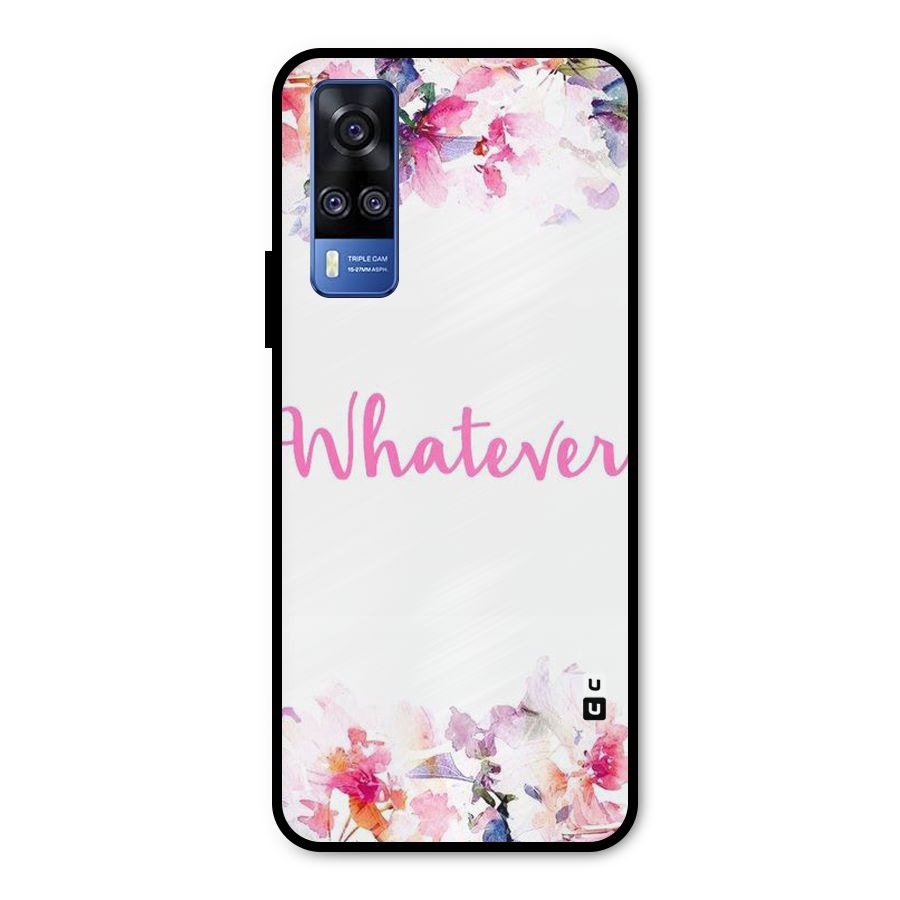 Flower Whatever Metal Back Case for Vivo Y51A