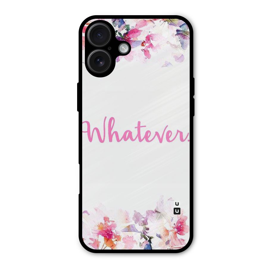 Flower Whatever Metal Back Case for iPhone 16 Plus