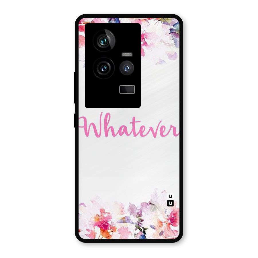 Flower Whatever Metal Back Case for iQOO 11 5G