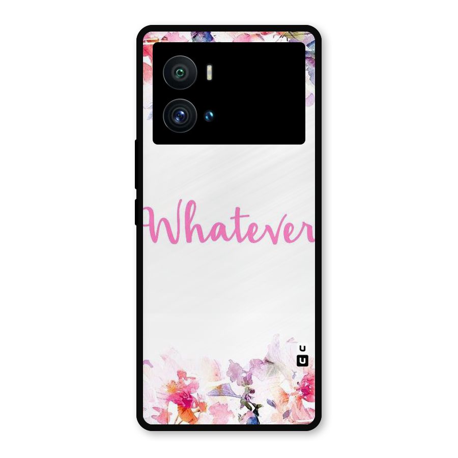 Flower Whatever Metal Back Case for iQOO 9 Pro