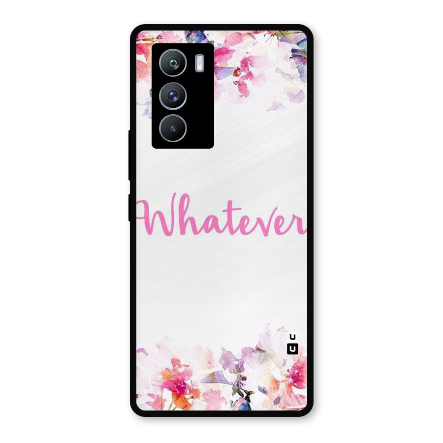 Flower Whatever Metal Back Case for iQOO 9 SE