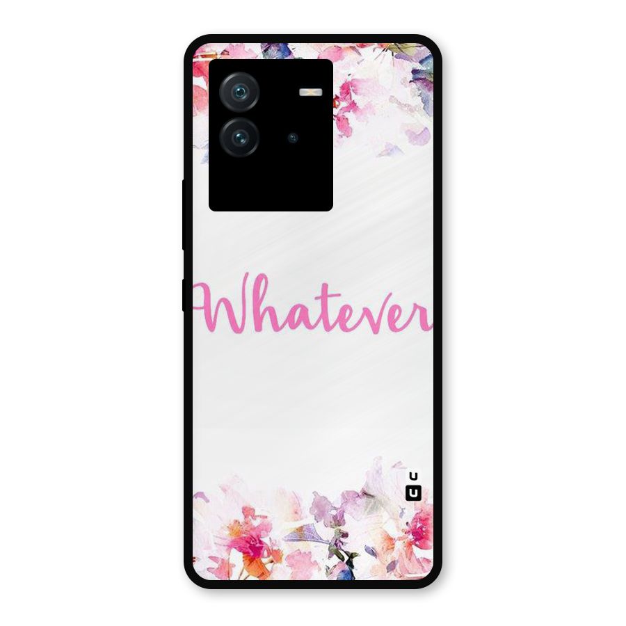 Flower Whatever Metal Back Case for iQOO Neo 6 5G