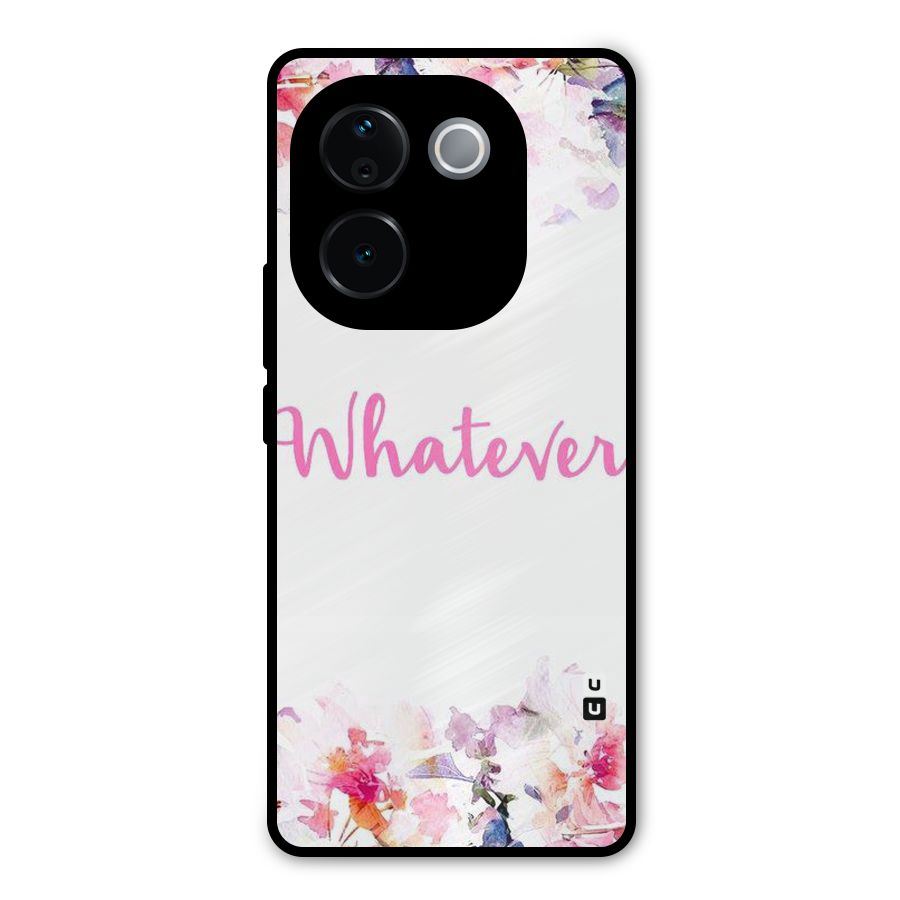 Flower Whatever Metal Back Case for iQOO Z9s Pro