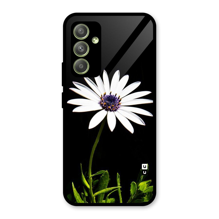 Flower White Spring Glass Back Case for Galaxy A54