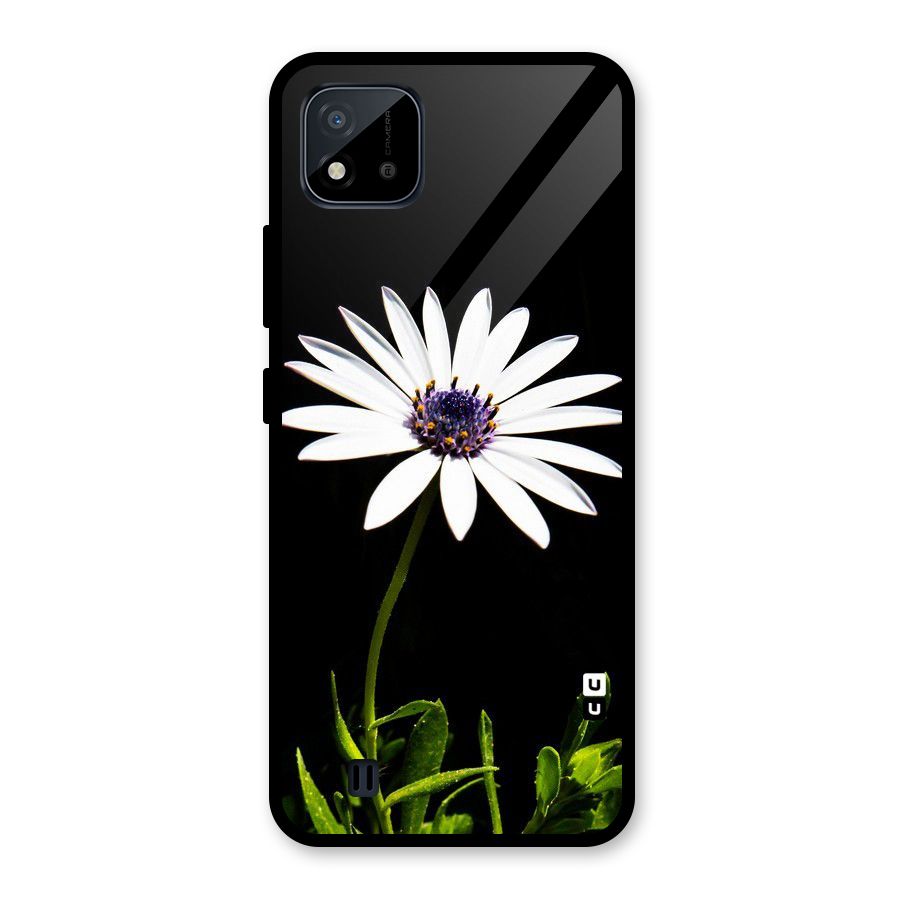 Flower White Spring Glass Back Case for Realme C11 2021