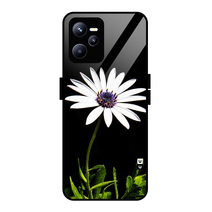 Flower White Spring Glass Back Case for Realme C35