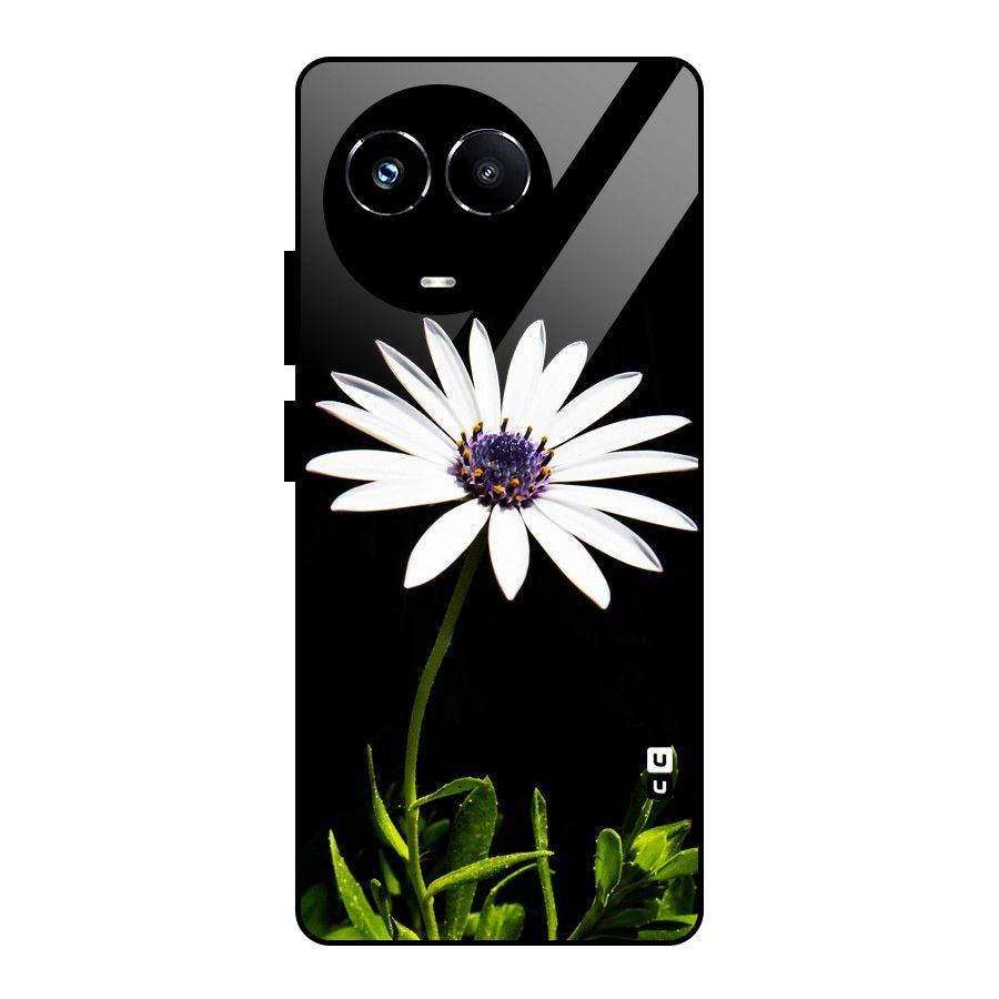 Flower White Spring Glass Back Case for Realme Narzo 60X