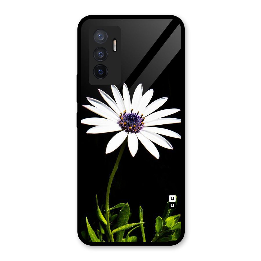 Flower White Spring Glass Back Case for Vivo V23e