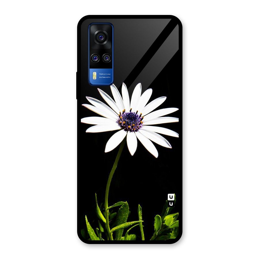 Flower White Spring Glass Back Case for Vivo Y31