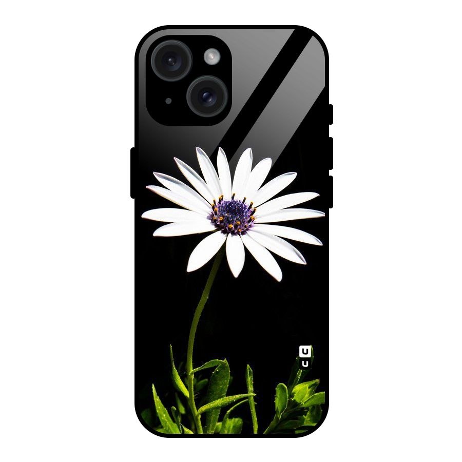 Flower White Spring Glass Back Case for iPhone 15