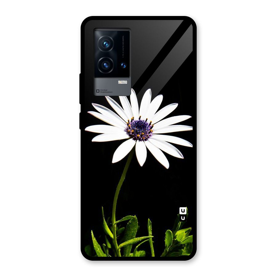 Flower White Spring Glass Back Case for iQOO 9 5G