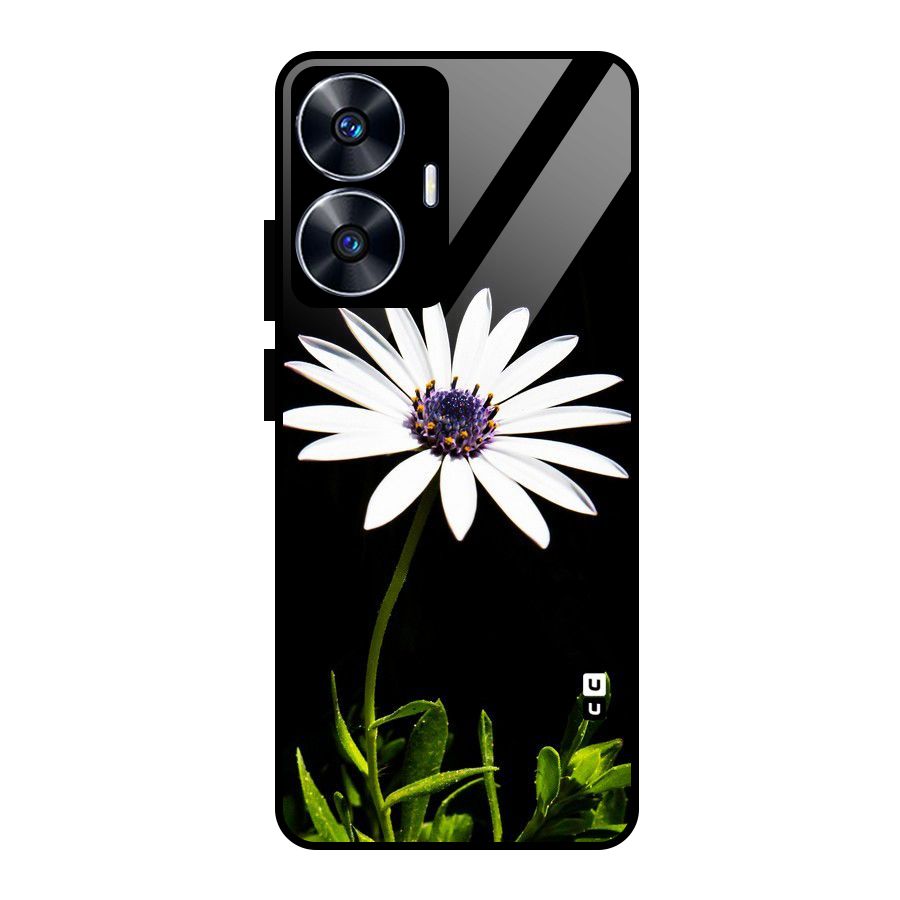 Flower White Spring Glass Back Case for realme C55