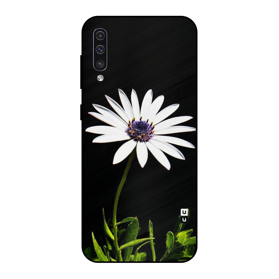 Flower White Spring Metal Back Case for Galaxy A30s
