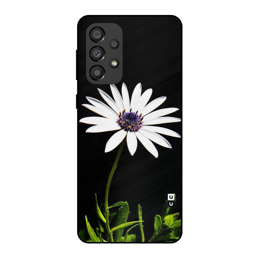 Flower White Spring Metal Back Case for Galaxy A33 5G
