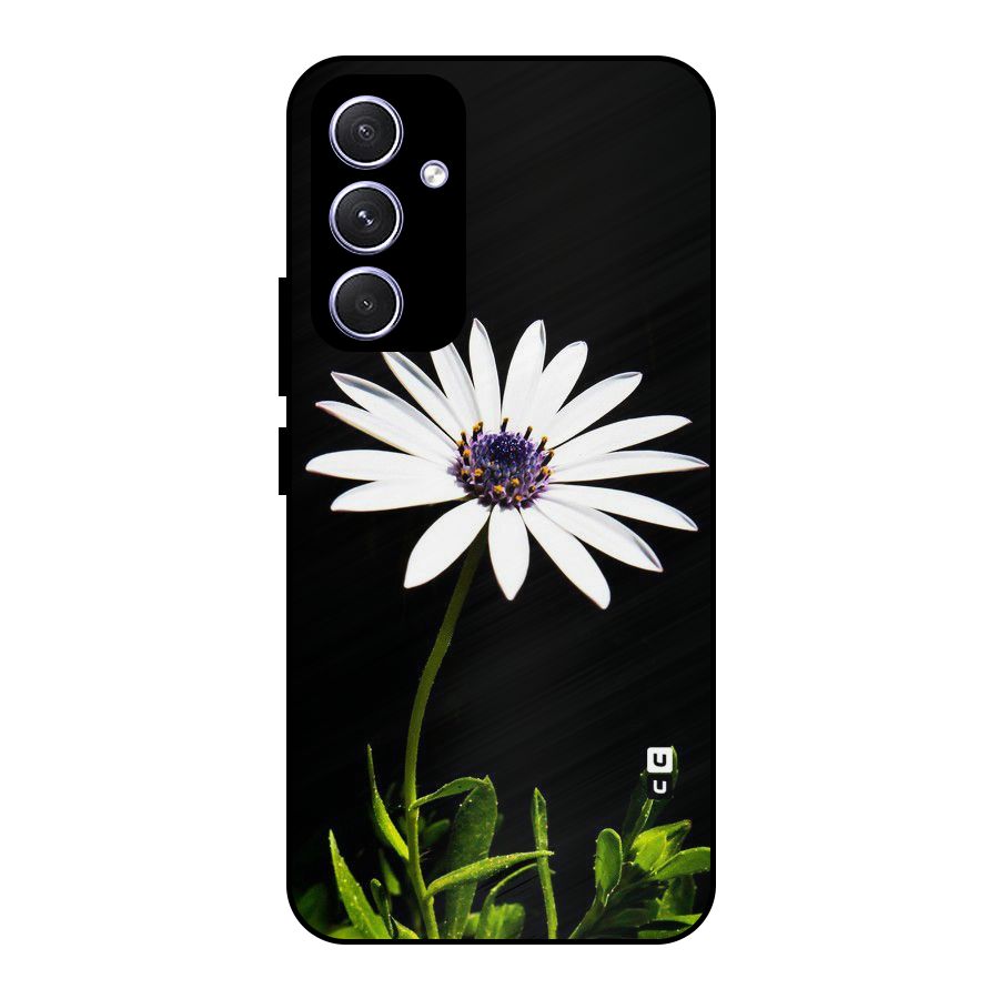 Flower White Spring Metal Back Case for Galaxy A54
