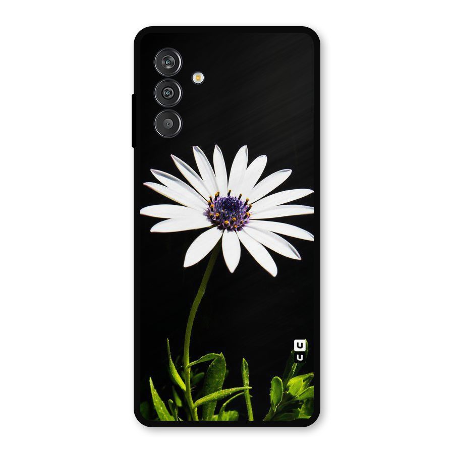 Flower White Spring Metal Back Case for Galaxy F13
