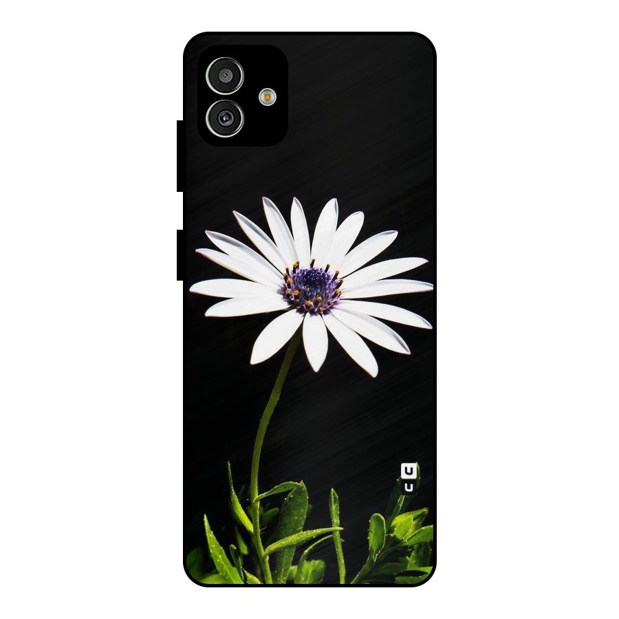 Flower White Spring Metal Back Case for Galaxy M13 5G