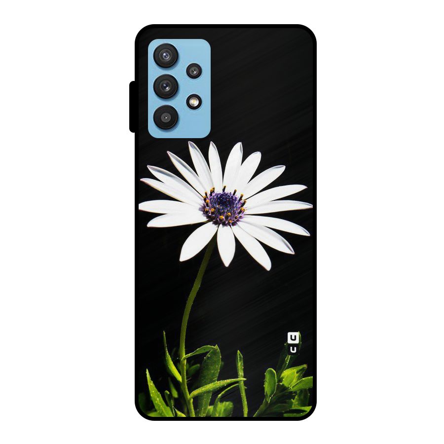 Flower White Spring Metal Back Case for Galaxy M32 5G