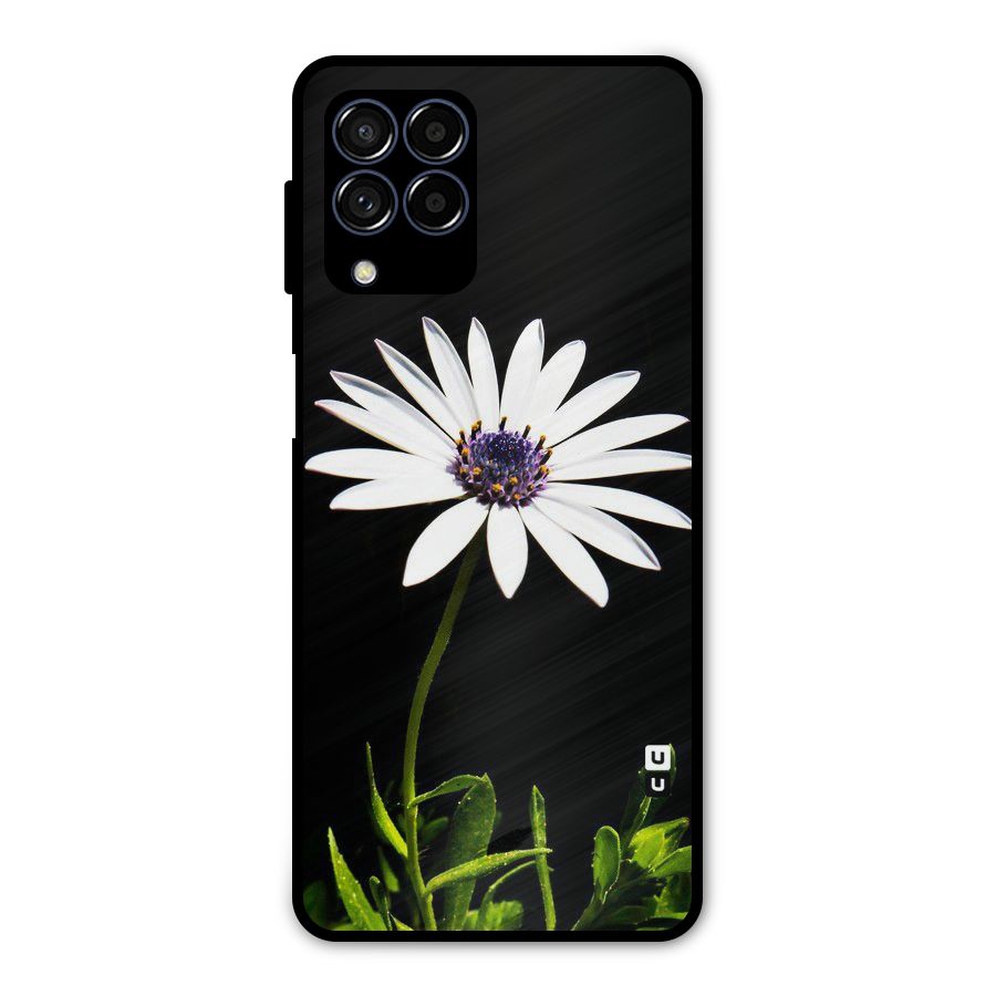 Flower White Spring Metal Back Case for Galaxy M53 5G