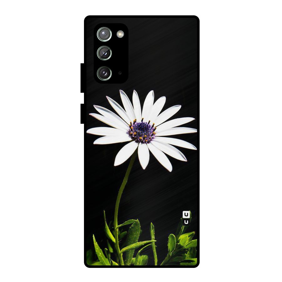Flower White Spring Metal Back Case for Galaxy Note 20