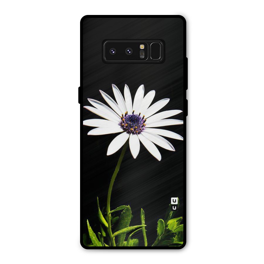 Flower White Spring Metal Back Case for Galaxy Note 8