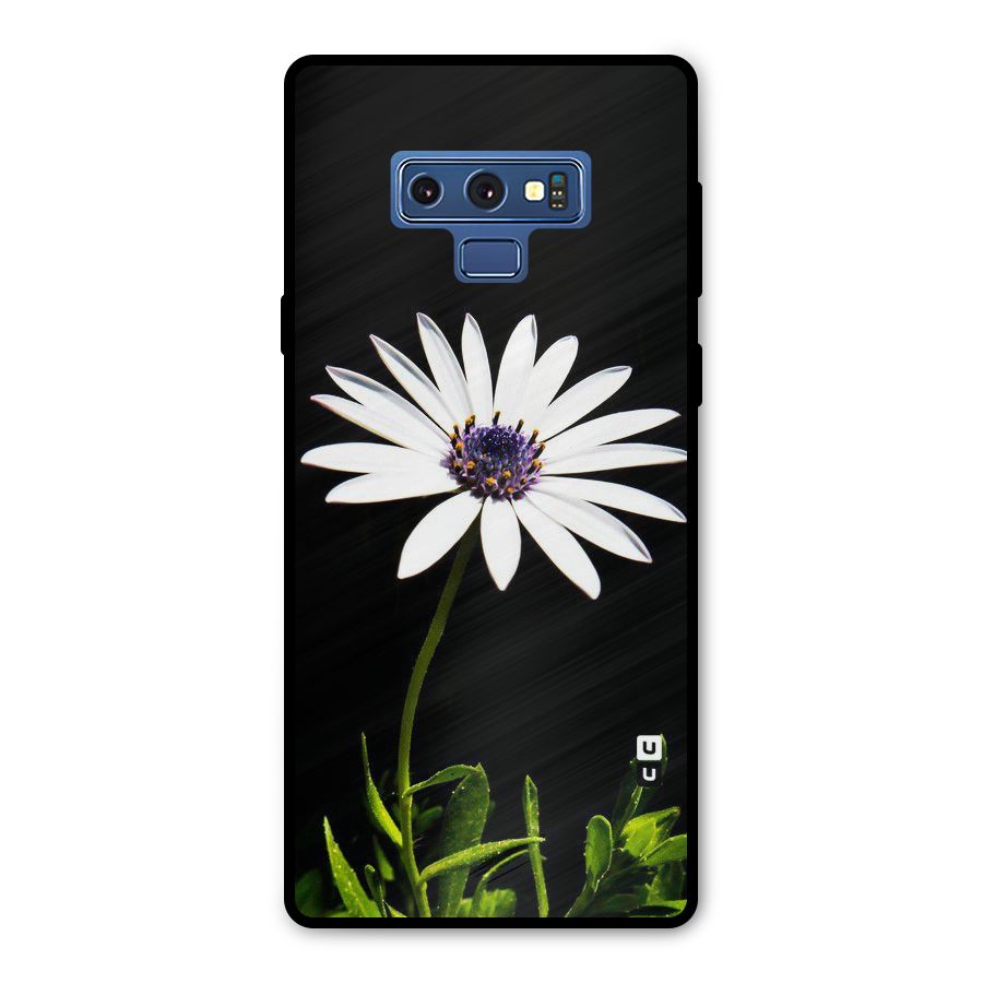 Flower White Spring Metal Back Case for Galaxy Note 9