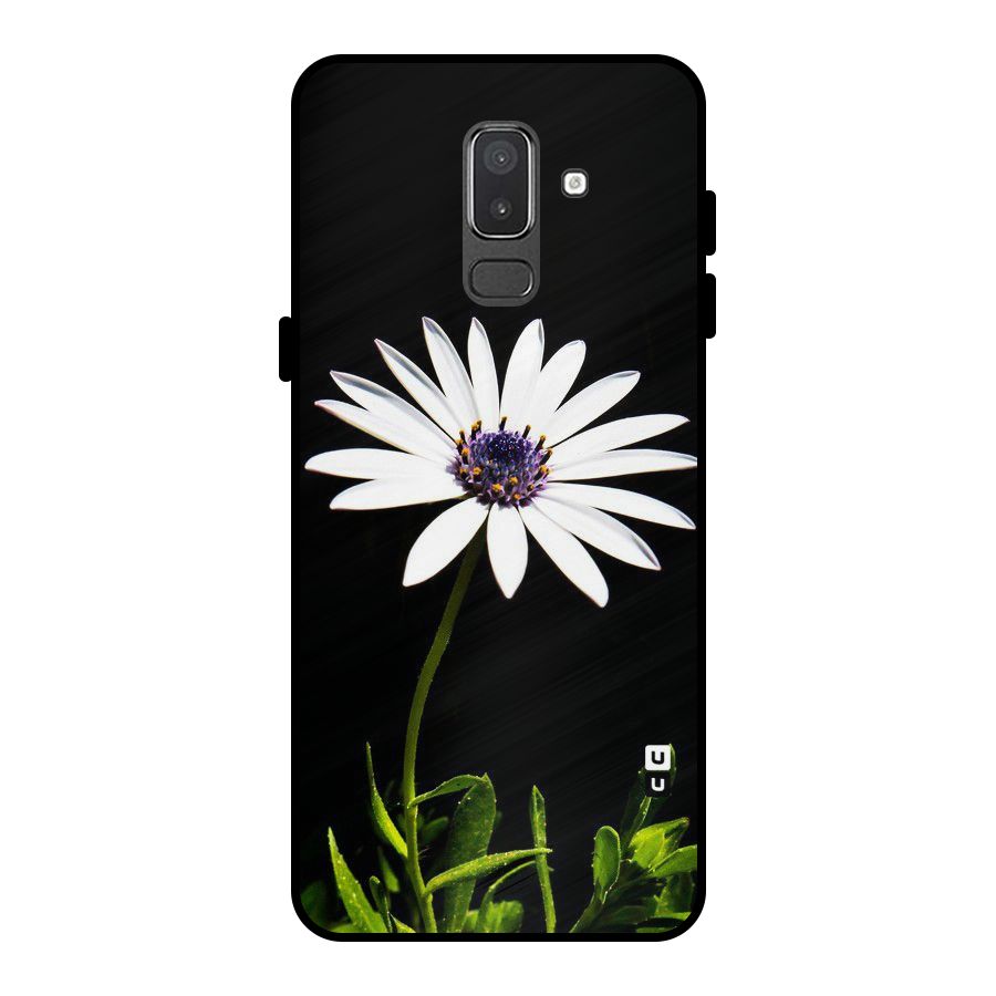 Flower White Spring Metal Back Case for Galaxy On8 (2018)