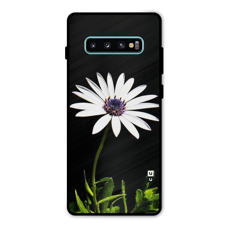 Flower White Spring Metal Back Case for Galaxy S10 Plus