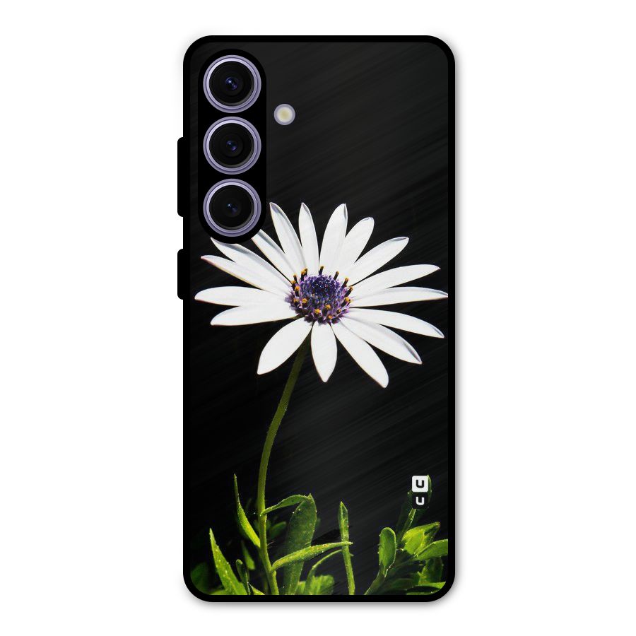 Flower White Spring Metal Back Case for Galaxy S24
