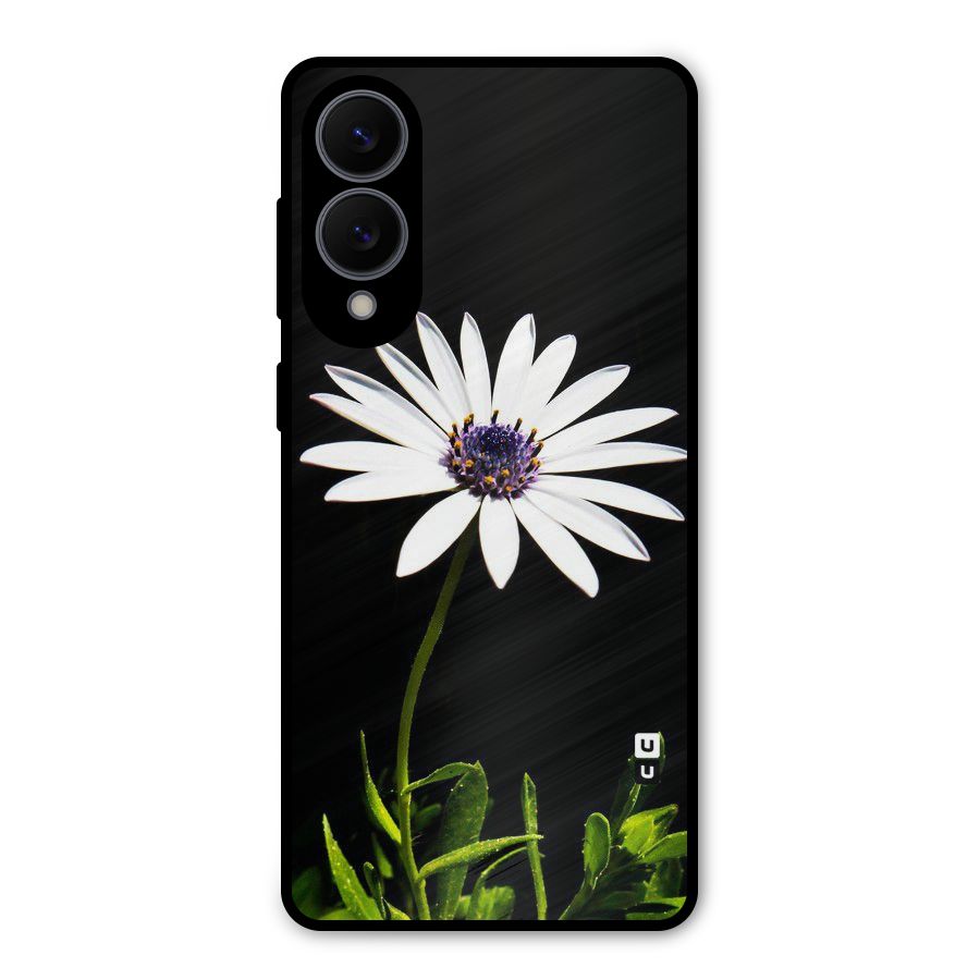 Flower White Spring Metal Back Case for Galaxy S25 Edge
