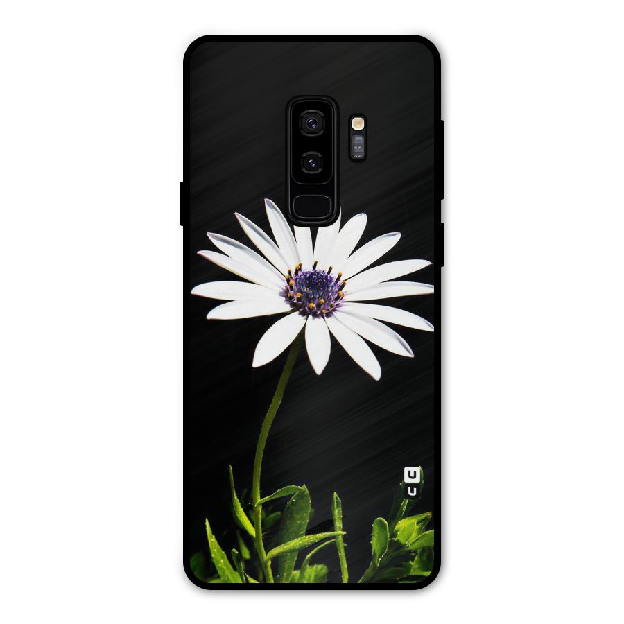 Flower White Spring Metal Back Case for Galaxy S9 Plus