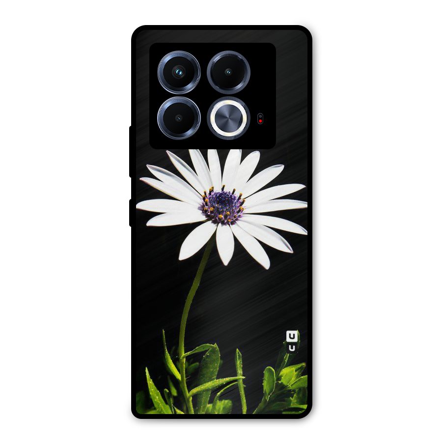 Flower White Spring Metal Back Case for Infinix Note 40 5G