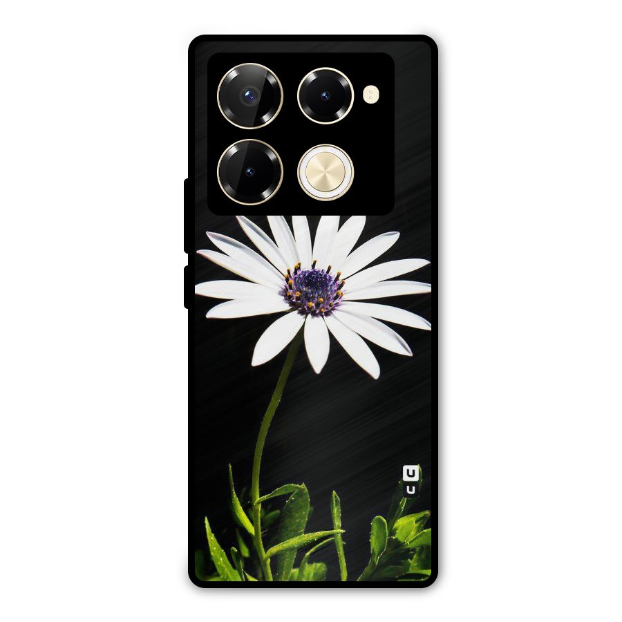 Flower White Spring Metal Back Case for Infinix Note 40 Pro