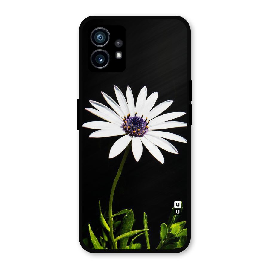 Flower White Spring Metal Back Case for Nothing Phone 1