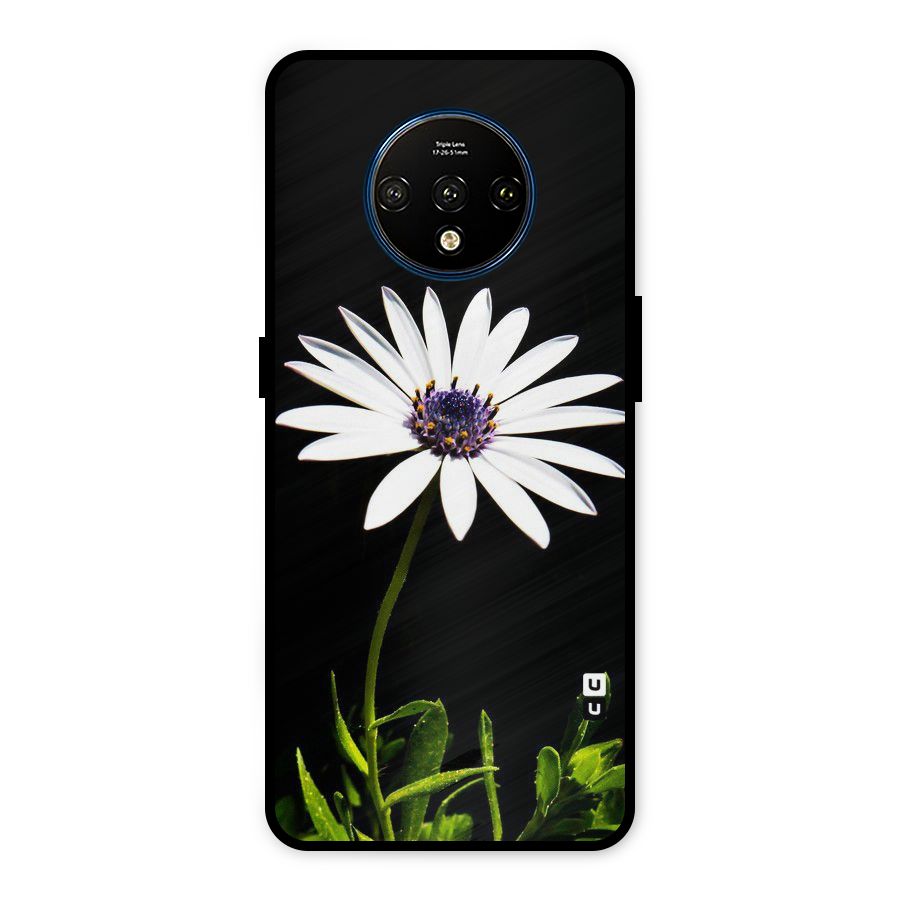Flower White Spring Metal Back Case for OnePlus 7T
