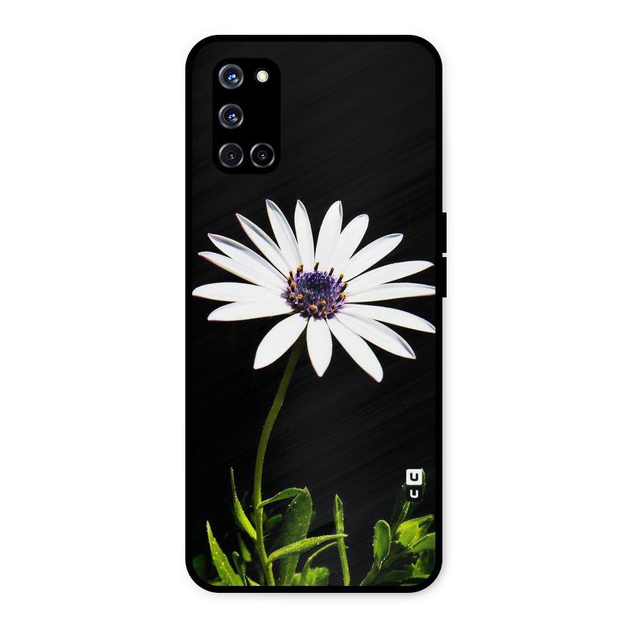 Flower White Spring Metal Back Case for Oppo A52