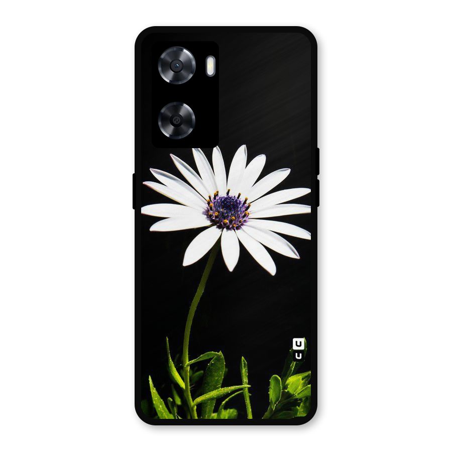 Flower White Spring Metal Back Case for Oppo A57 2022