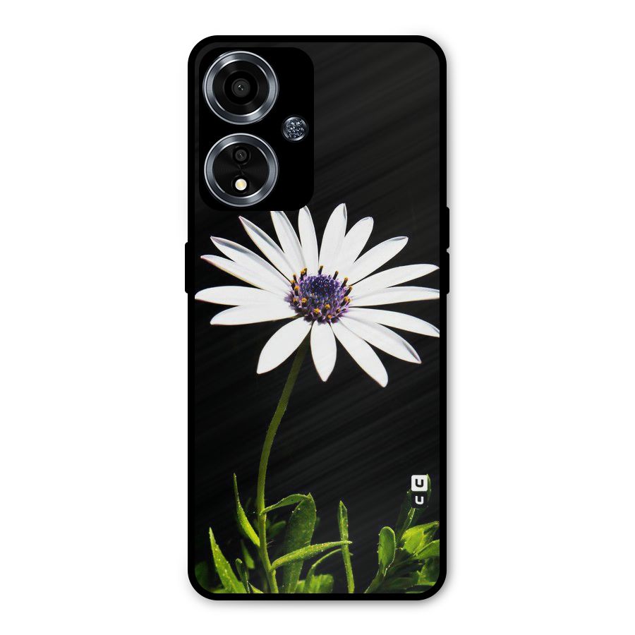 Flower White Spring Metal Back Case for Oppo A59