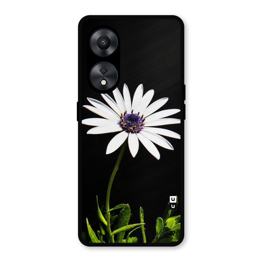 Flower White Spring Metal Back Case for Oppo A78