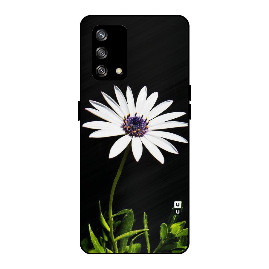 Flower White Spring Metal Back Case for Oppo F19