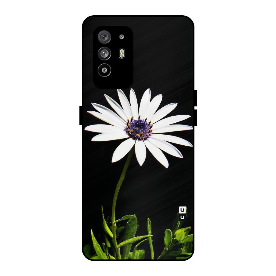 Flower White Spring Metal Back Case for Oppo F19 Pro Plus 5G