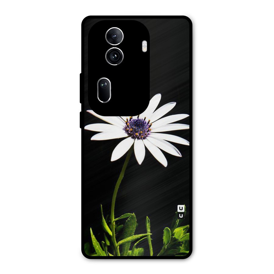 Flower White Spring Metal Back Case for Oppo Reno11 Pro 5G