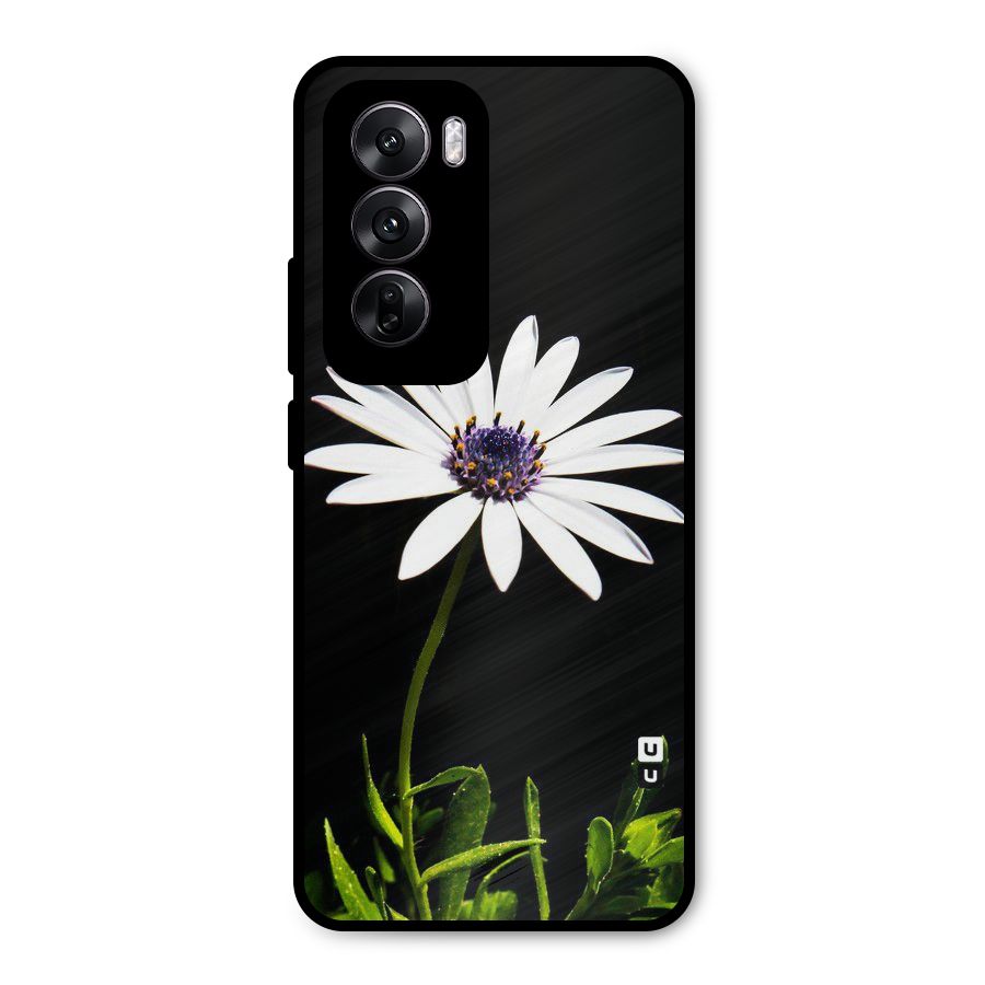 Flower White Spring Metal Back Case for Oppo Reno12