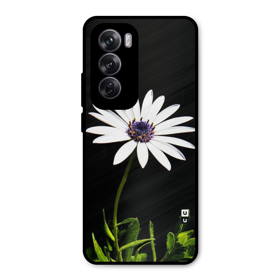 Flower White Spring Metal Back Case for Oppo Reno12 Pro